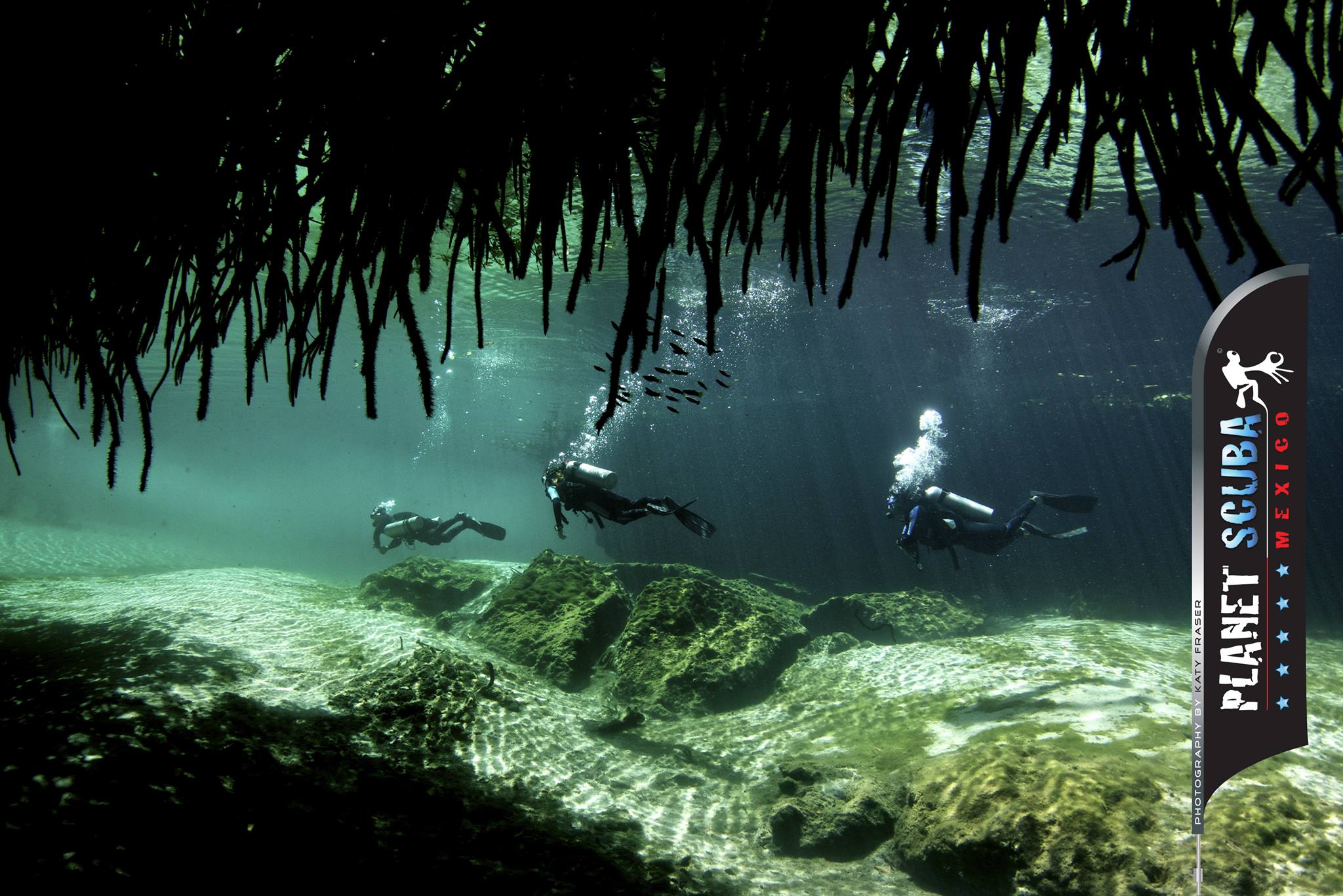 Cavern dive in the Riviera Maya